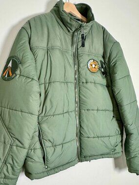 Alpha Industries "Summit" Duvet Puffer Parka Jacket in Sage Green (3XL)